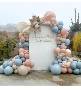 Simple balloon arch decoration for events and parties