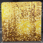 Glamour-style premium backdrop featuring shimmer panels for photo booth setups.