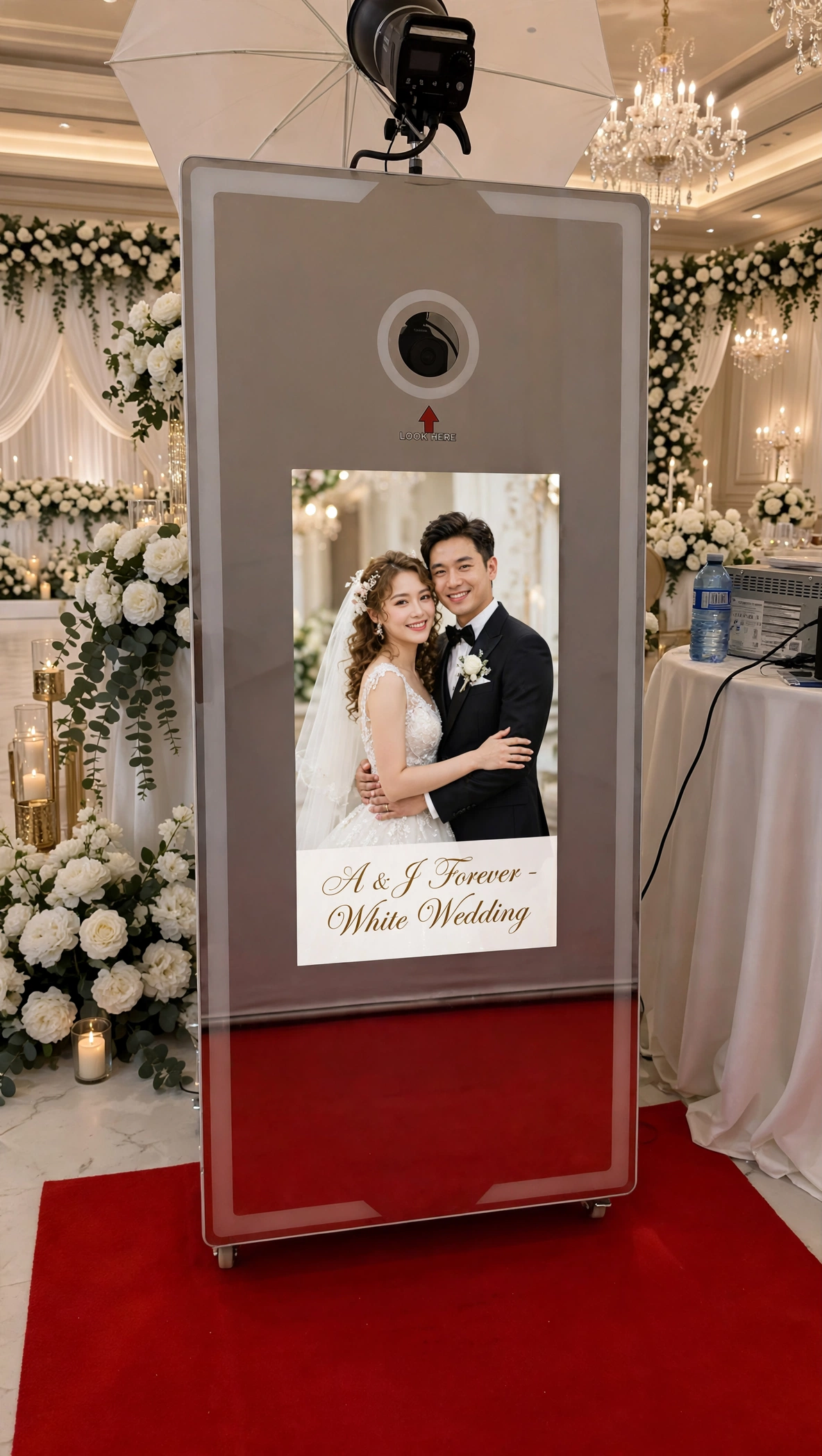 65 Inch Interactive Mirror Photo Booth - RY Flowerwall Toronto
